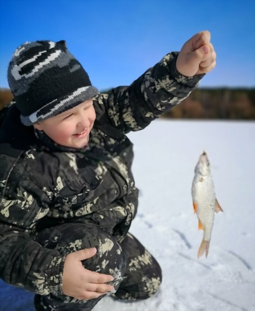 ice fishing for kids